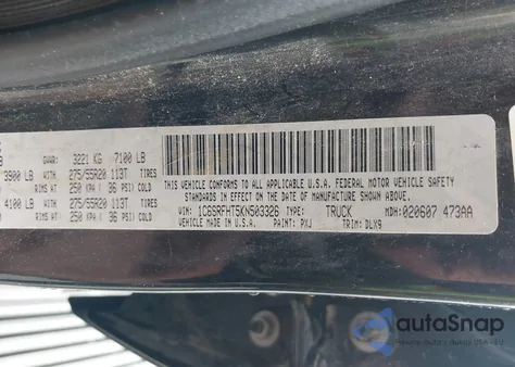 2019 Ram 1500 Limited 4X4 5'7 Box z USA, uszkodzony, nr VIN 1C6SRFHT5KN503326